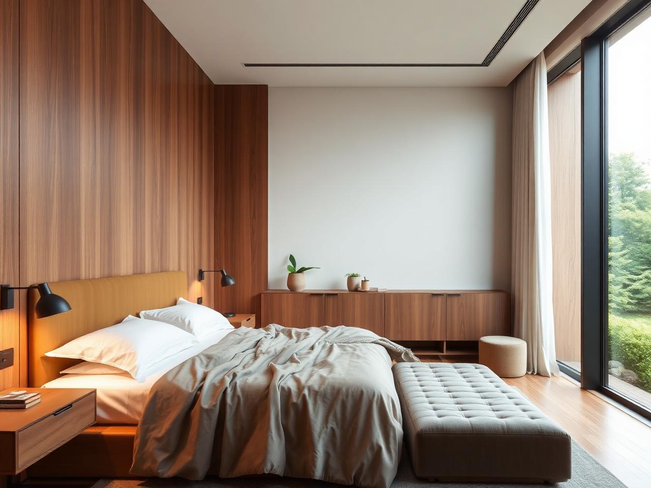 Illustrative master bedroom interior